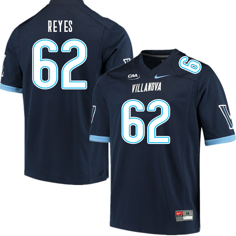 Men #62 RJ Reyes Villanova Wildcats College Football Jerseys Stitched Sale-Navy